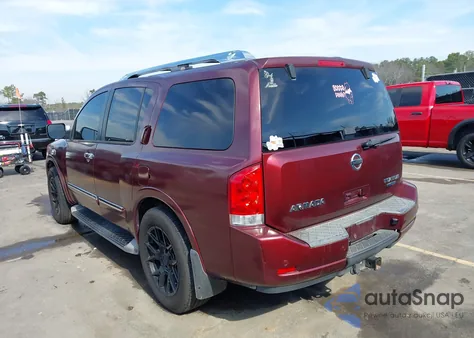 2010 Nissan Armada Titanium z USA, uszkodzony, nr VIN 5N1BA0NDXAN621716